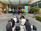 南區李區長與人文課林課長政令宣導