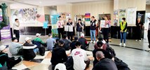 區公所梁義芬主任秘書與人文課王龍貴課長
政令宣導並宣傳台中市野餐日與台中市購物節等活動