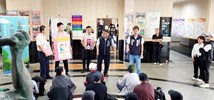 區公所人文課王龍貴課長政令宣導並宣傳台中市野餐日與台中市購物節等活動