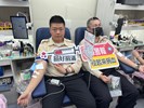 南區替代役役男勇敢挽起衣袖捐血做公益並宣傳捐血活動
