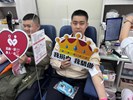 南區替代役役男勇敢挽起衣袖捐血做公益並宣傳捐血活動