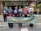 台中市南區區公所李美麗區長與人文課王龍貴課長與從軍役男合影留念
