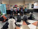 台中市南區區公所人文課王龍貴課長對從軍役男政令宣導並宣傳活動如台中元宵燈節等等