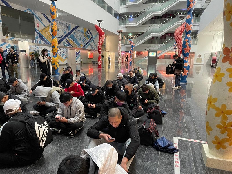 台中市政府長官對從軍役男點名報到並政令宣導