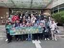 台中市南區區公所李美麗區長與人文課王龍貴課長與從軍役男合影留念