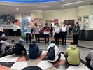 台中市南區區公所人文課王龍貴課長對從軍役男政令宣導並宣傳活動