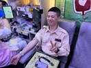 台中市南區區公所替代役役男至台中市政府挽起衣袖參與捐血活動
