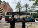台中市南區區公所李美麗區長與人文課陳榮庭課長與從軍役男依依揮手送別