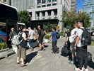 台中市從軍役男搭車入營去