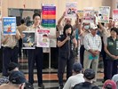 台中市南區區公所李美麗區長與人文課陳榮庭課長對從軍役男政令宣導並宣傳活動