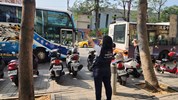 台中市南區區公所李美麗區長與人文課陳榮庭課長依依揮手送別從軍役男