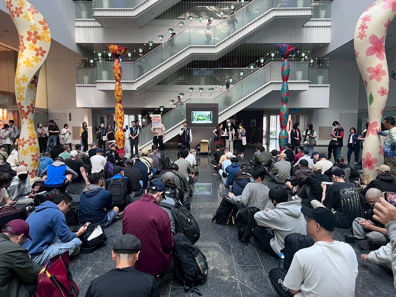 台中市政府長官對從軍役男政令宣導及宣傳台中購物節等活動