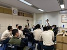 台中市南區區公所人文課陳榮庭課長主持替代役撥交區公所各課室會議實況