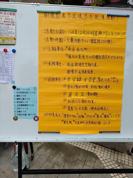 樹德里冬令救濟送暖7