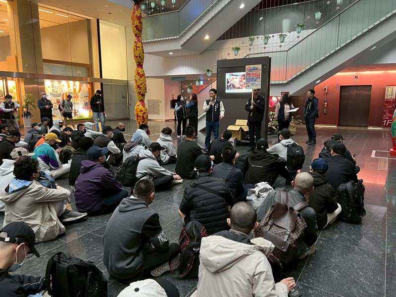 台中市政府長官對從軍役男政令宣導及宣傳115學年度起台中公立國中小營養午餐全面免費等活動