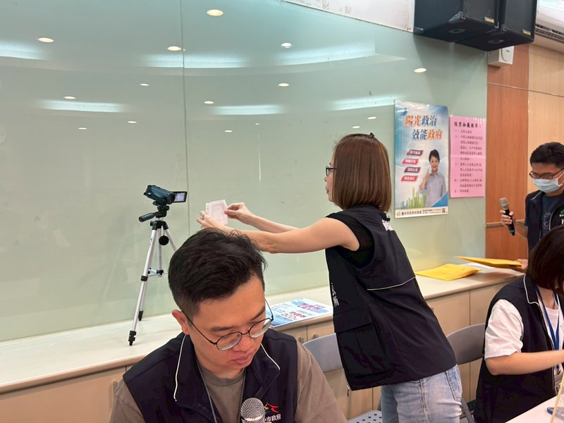 台中市南區區公所人文課役男抽籤實況