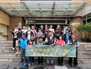 台中市南區區公所黃順良主任秘書與人文課李文武課長及諸位貴賓與從軍役男合影留念