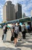 台中市從軍役男搭車入營去