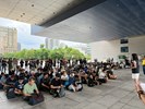 台中市政府長官對從軍役男政令宣導及宣傳115學年度起台中市公立與私立國中小營養午餐全面免費等活動