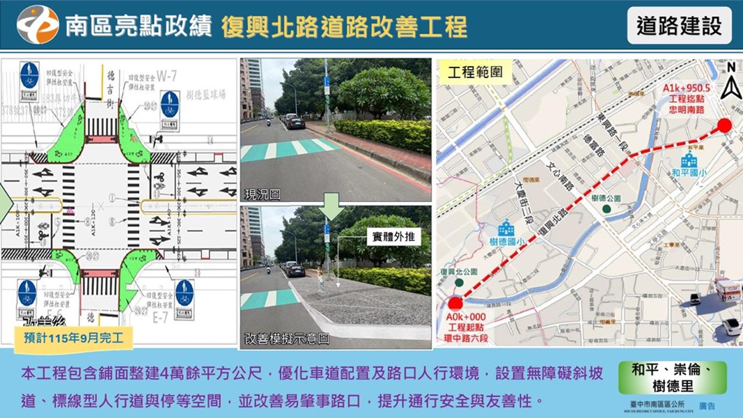 復興北路道路改善工程