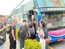 台中市從軍役男搭車入營去