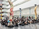 台中市政府長官對從軍役男政令宣導及宣傳115學年度起台中市公立與私立國中小營養午餐全面免費等活動