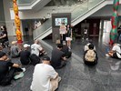 台中市政府長官對從軍役男政令宣導及宣傳115學年度起台中市公立與私立國中小營養午餐全面免費等活動
