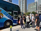 台中市從軍役男搭車入營去