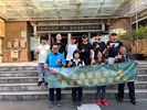 台中市南區區公所李美麗區長與人文課李文武課長與諸位貴賓與從軍役男合影留念