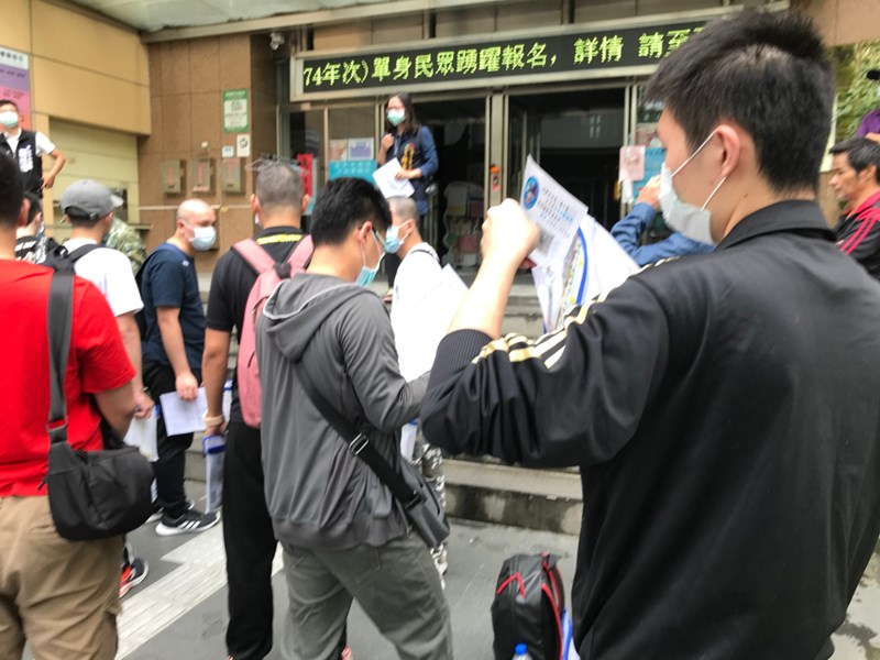 109年5月20日陸軍軍事訓練第109梯次役男入營