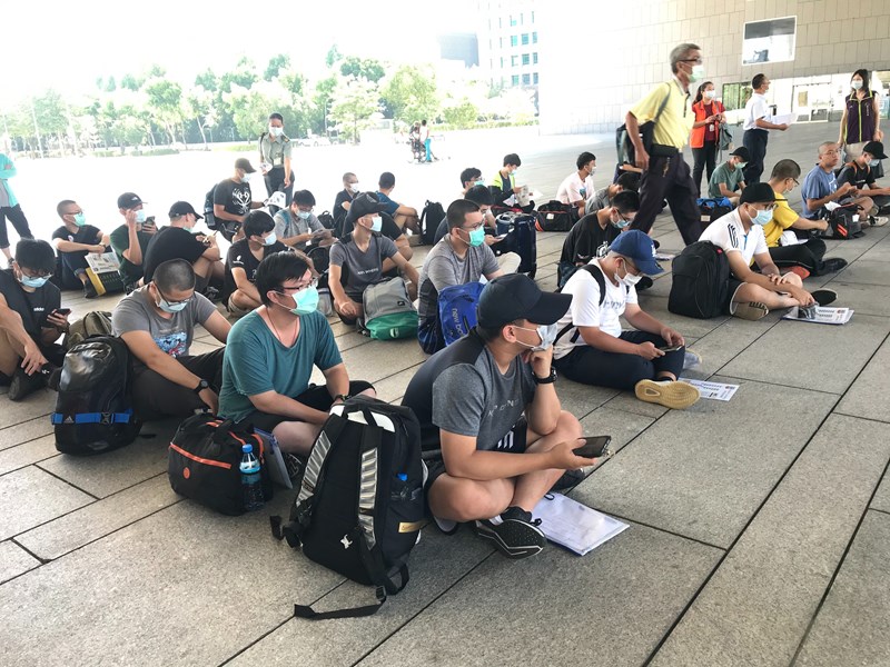 109年7月21日陸軍分階段軍事訓練第113梯次役男入營