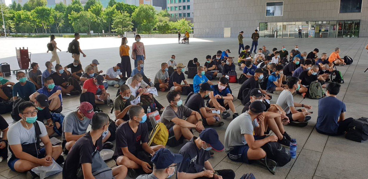 109年7月27日替代役第214-9梯役男入營