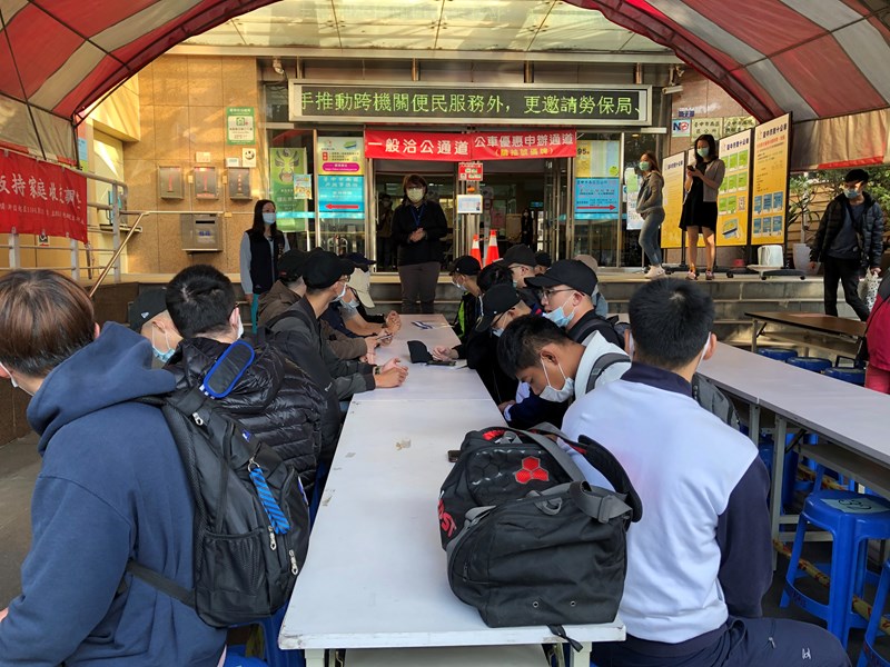 109年12月1日陸軍軍事訓練第123梯次役男入營