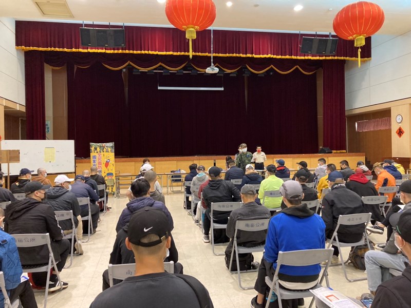 110年2月23日陸軍軍事訓練第127梯次役男入營