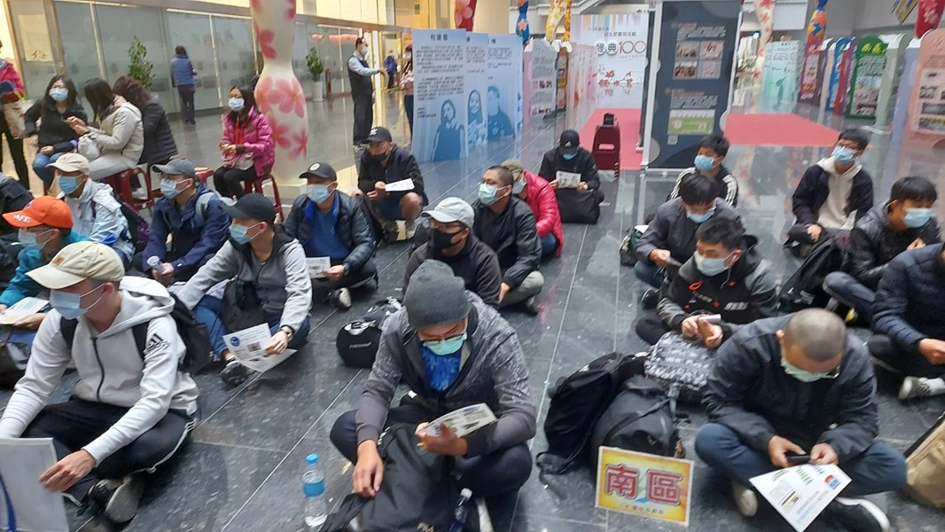 110年3月23日空軍軍事訓練第074梯次役男入營